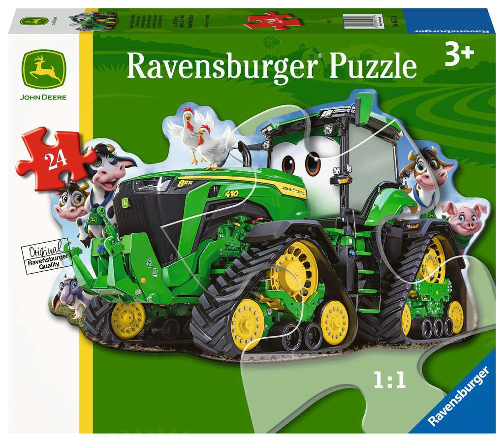John Deere Tractor Shaped Floor Puzzle 24 pcs
