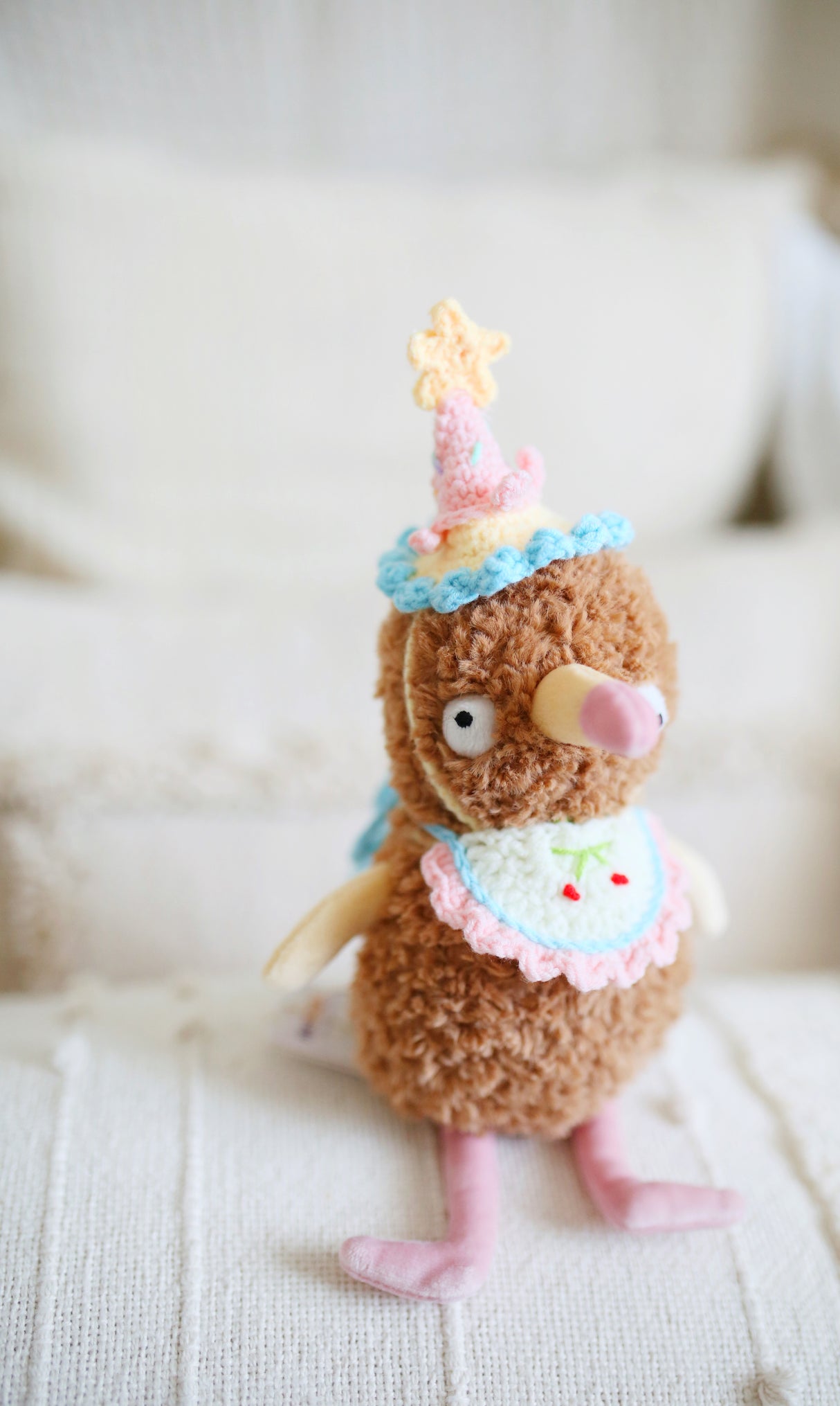 Design & Delight Gifts Crochet Outfit - Pastel Cherry Birthday πΈπ