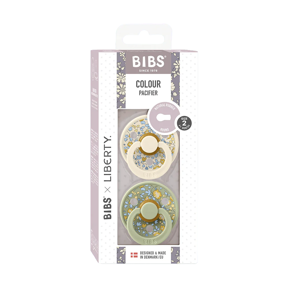 BIBS x LIBERTY Colour 2 Pack Eloise - Sage Mix