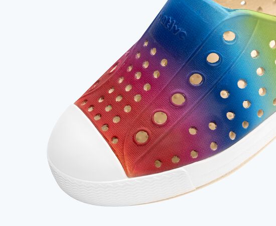 Native Jefferson Bone White/ Shell White/ Rainbow Gradient