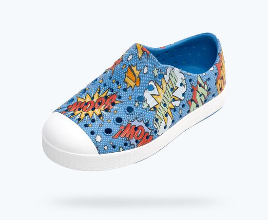 Native Jefferson Resting Blue/ Shell White/ Boom Pow