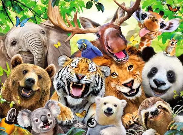 Children’s Jigsaw Puzzle AT Tierselfie 300p - 300 Pieces Puzzle