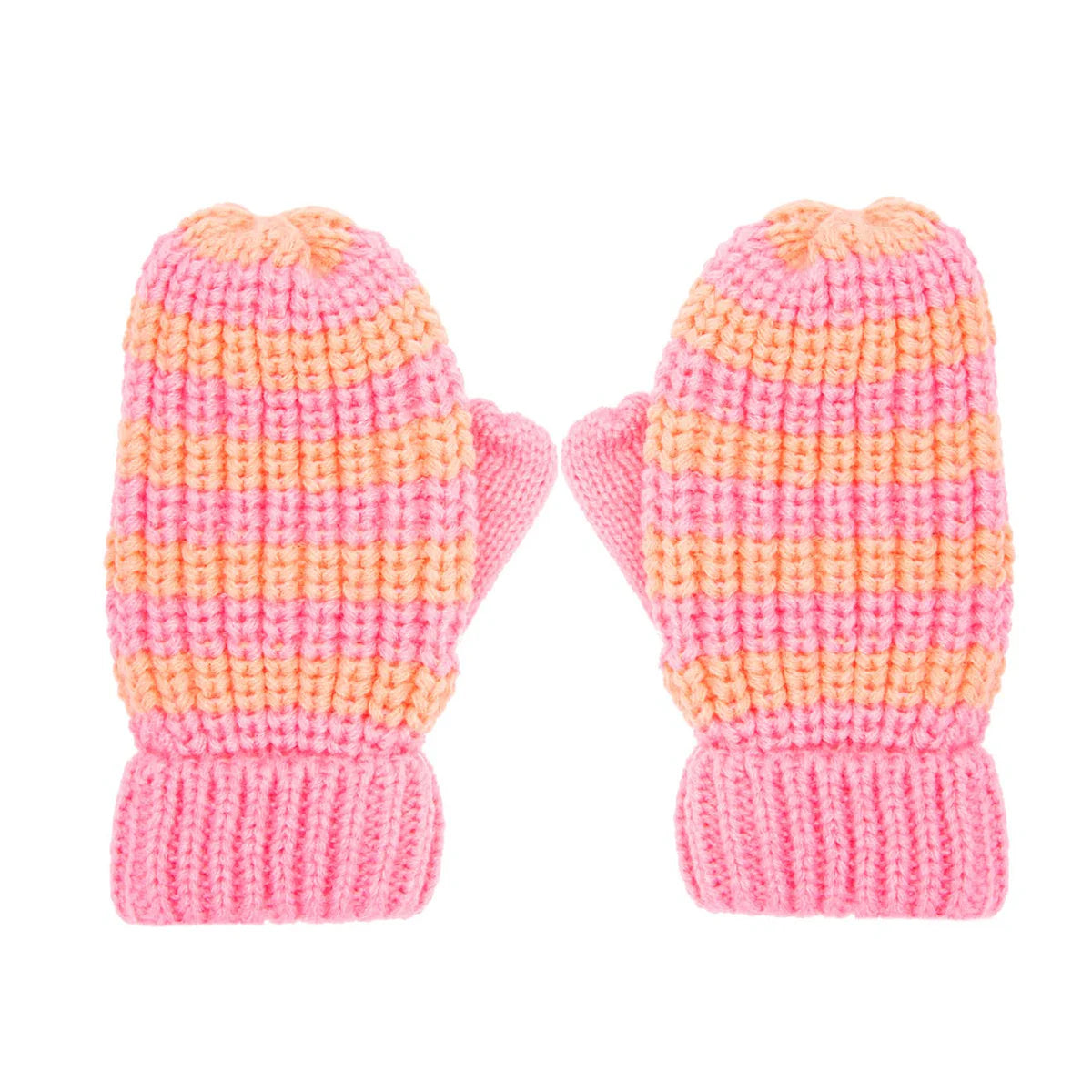 Rockahula Happy Days Stripy Knit Mittens (7-10Y)
