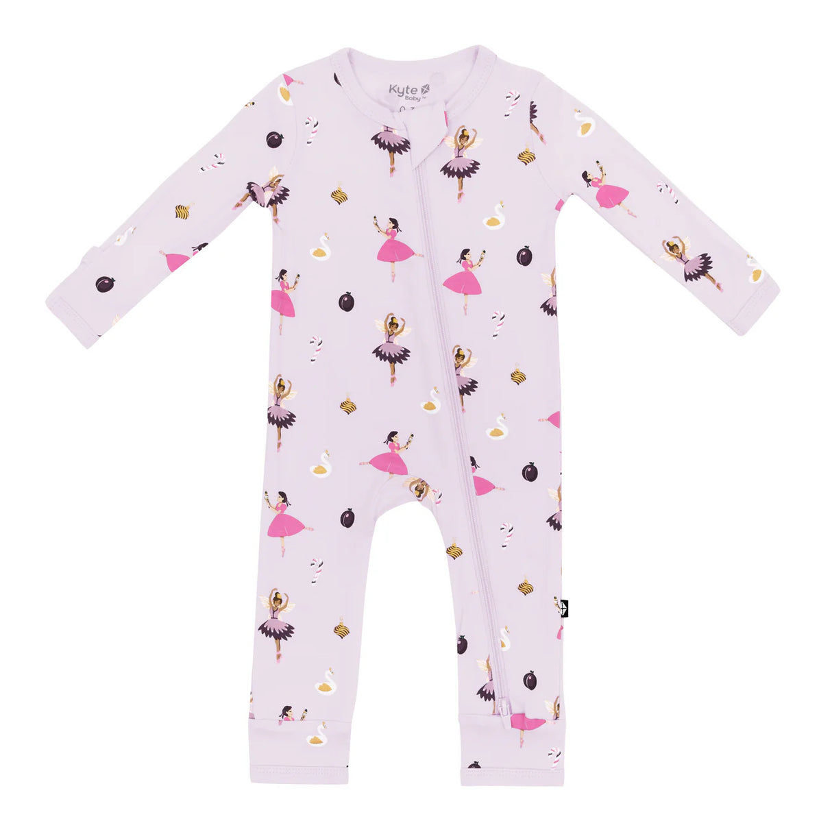Kyte Baby Zippered Romper - Sugar Plum