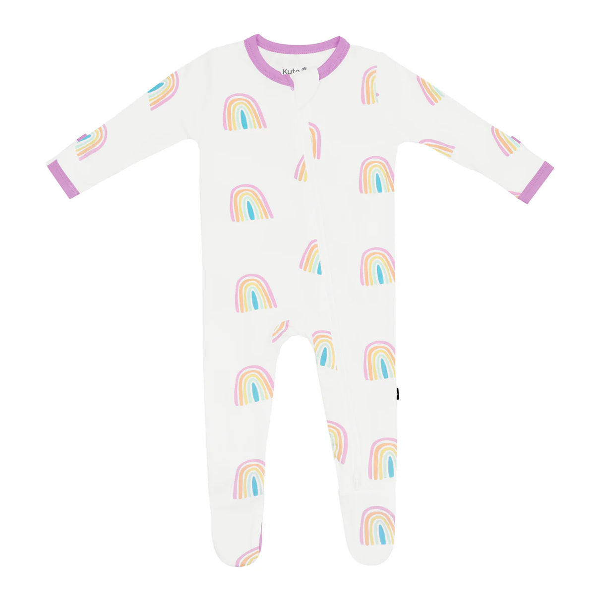 Kyte Baby Zippered Footie - Poi Rainbow