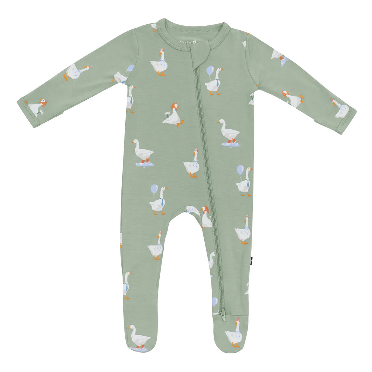 Kyte Baby Zippered Footie - Silly Goose