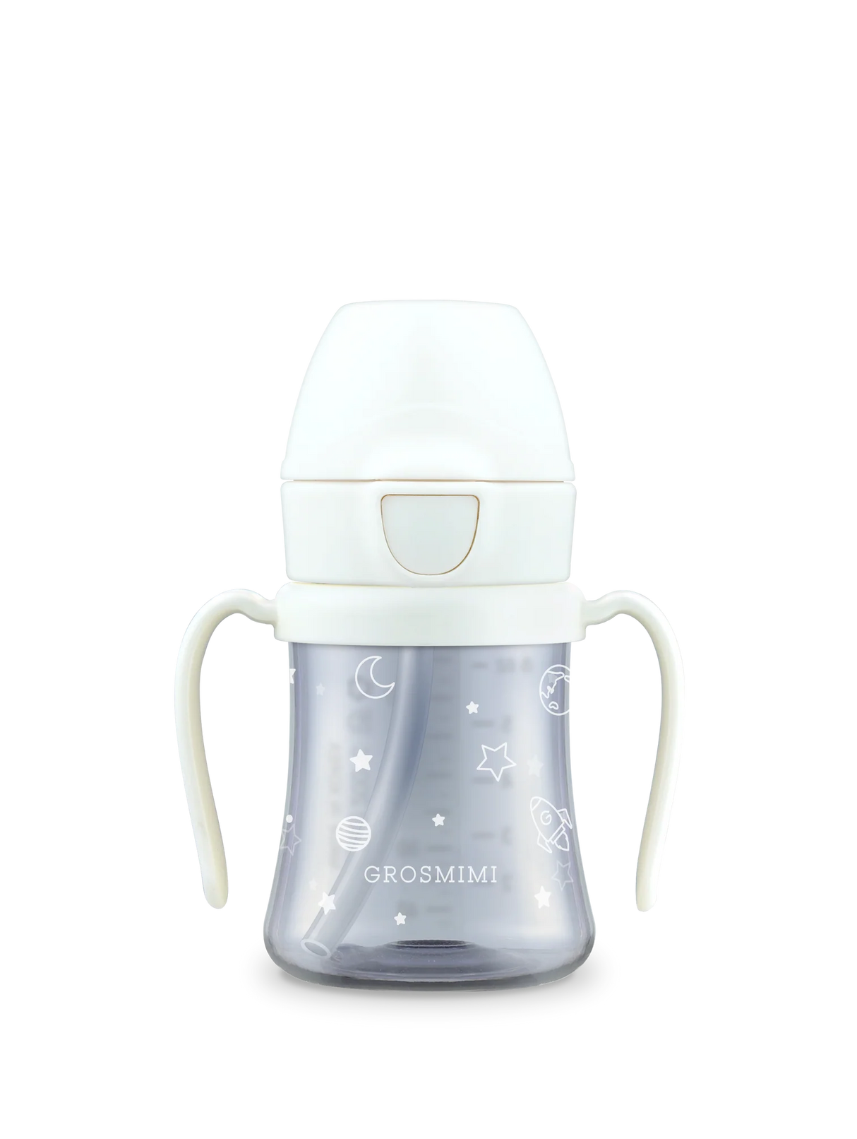 Grosmimi 200ml Space Straw Cup (White)