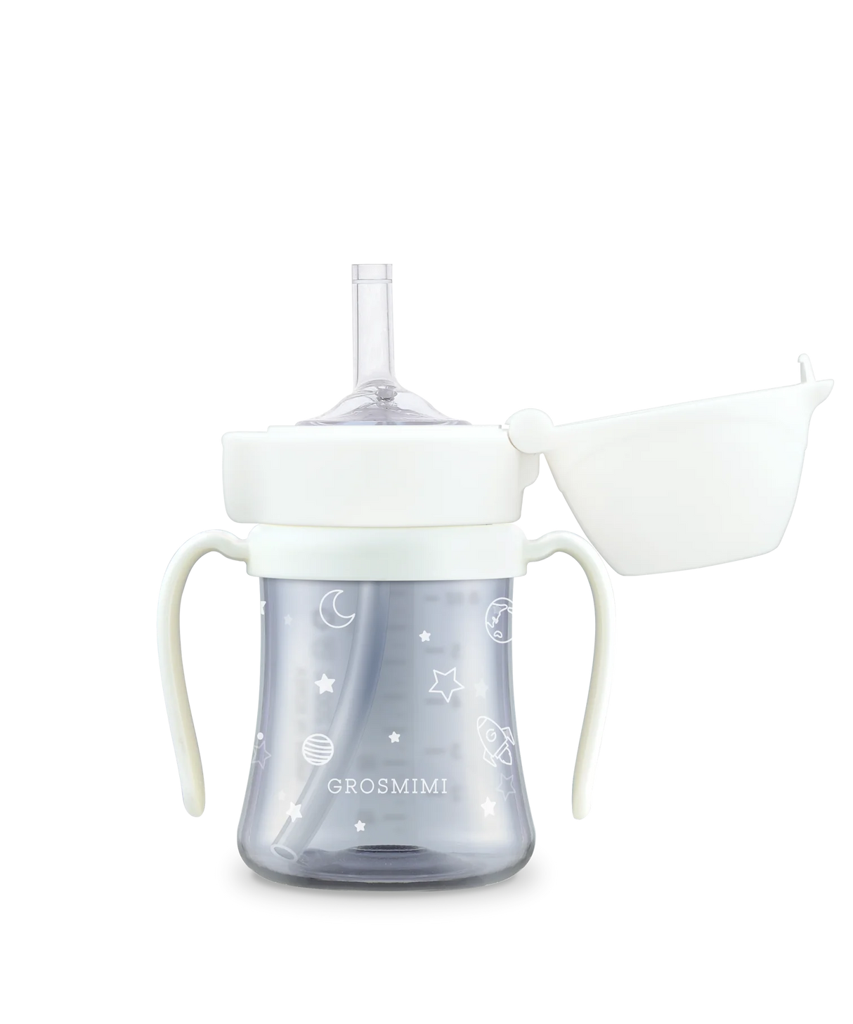 Grosmimi 200ml Space Straw Cup (White)