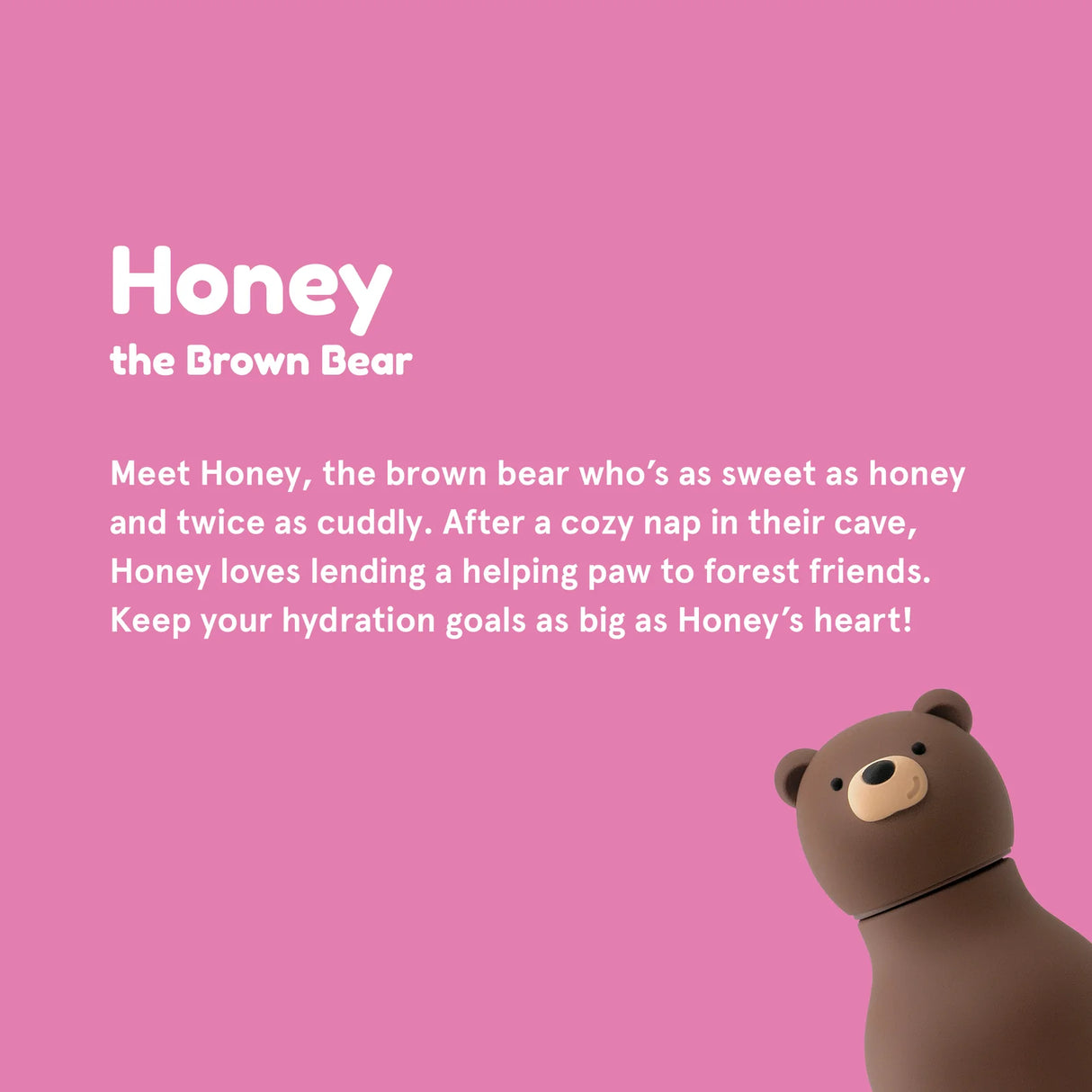 Asobu Bestie Water Bottle - Brown Bear