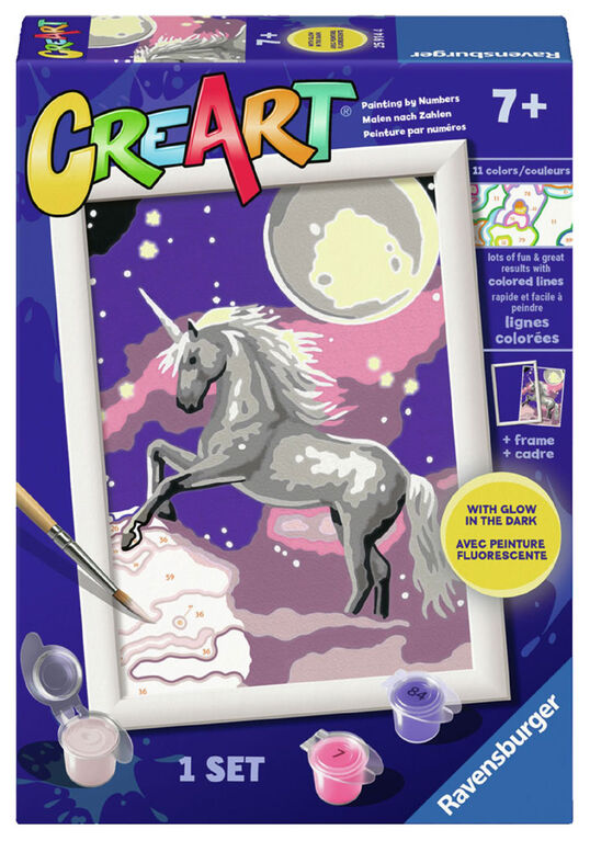 Ravensburger CreArt Painting by Numbers - Unicorn