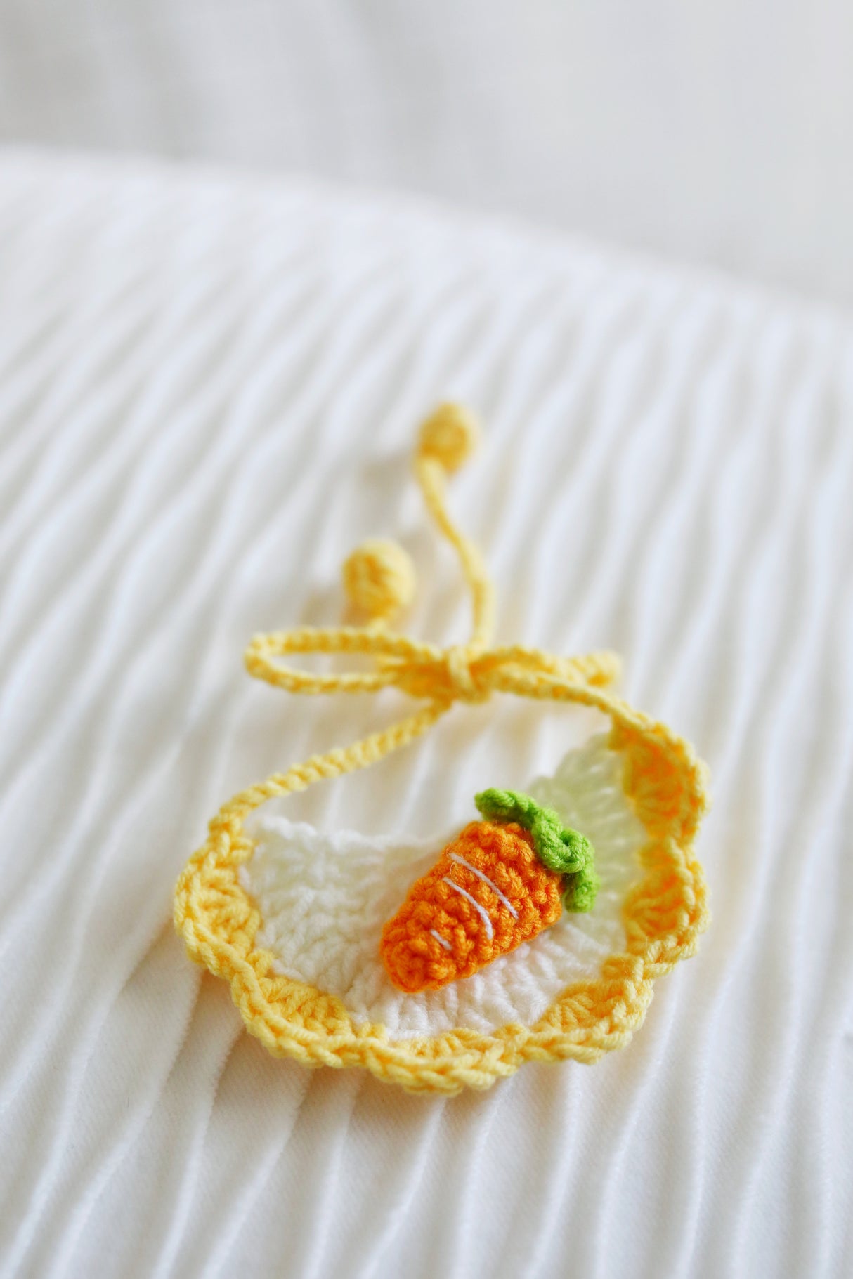 Design & Delight Gifts Crochet Bib/Collar and Hat Set - Carrot Patch π₯πΌπ