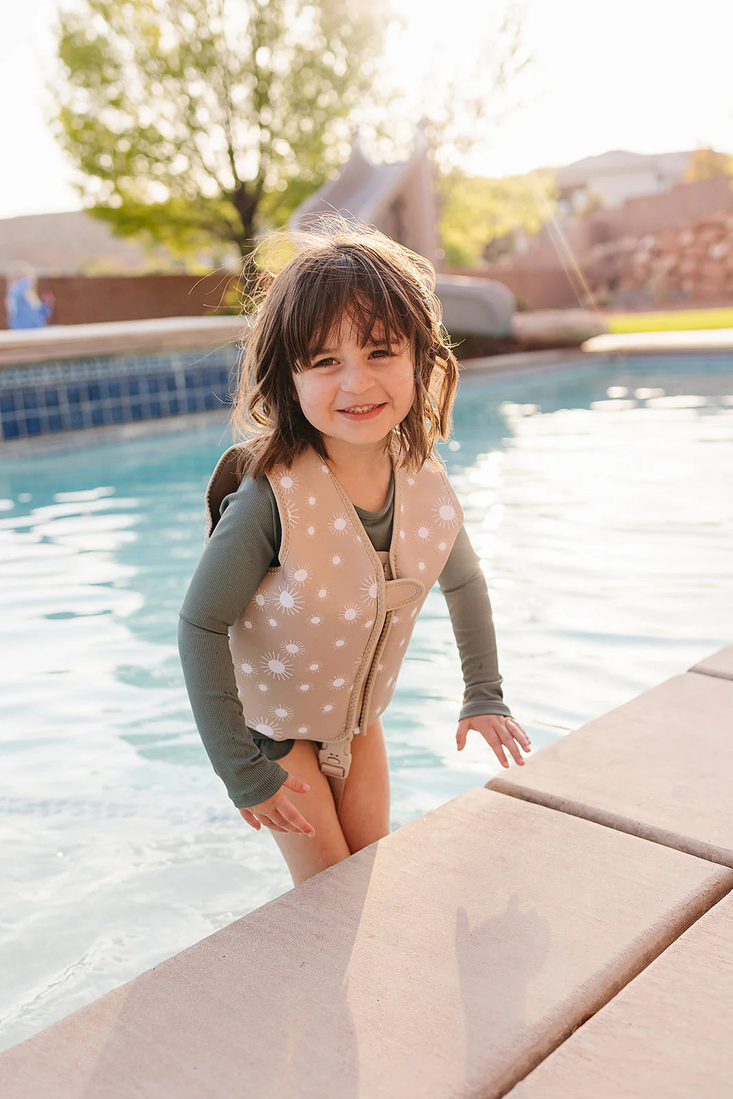 Current Tyed Swim Vest - Gold Suns (Medium 3-6Y)
