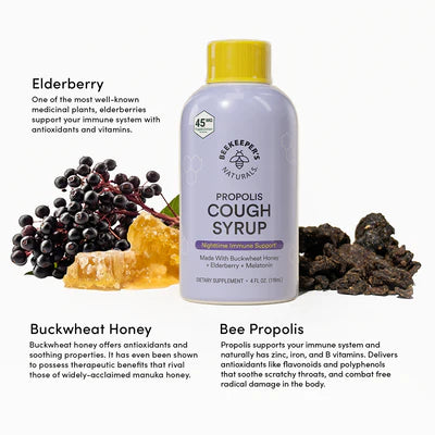 Beekeepers Nighttime Propolis Cough Syrup