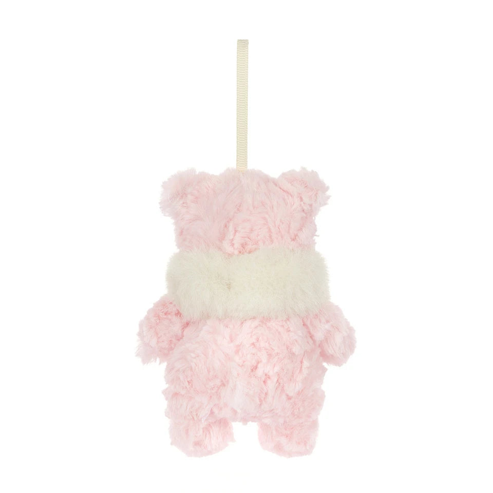 Jellycat Leola Bear Winter Warmer Decoration