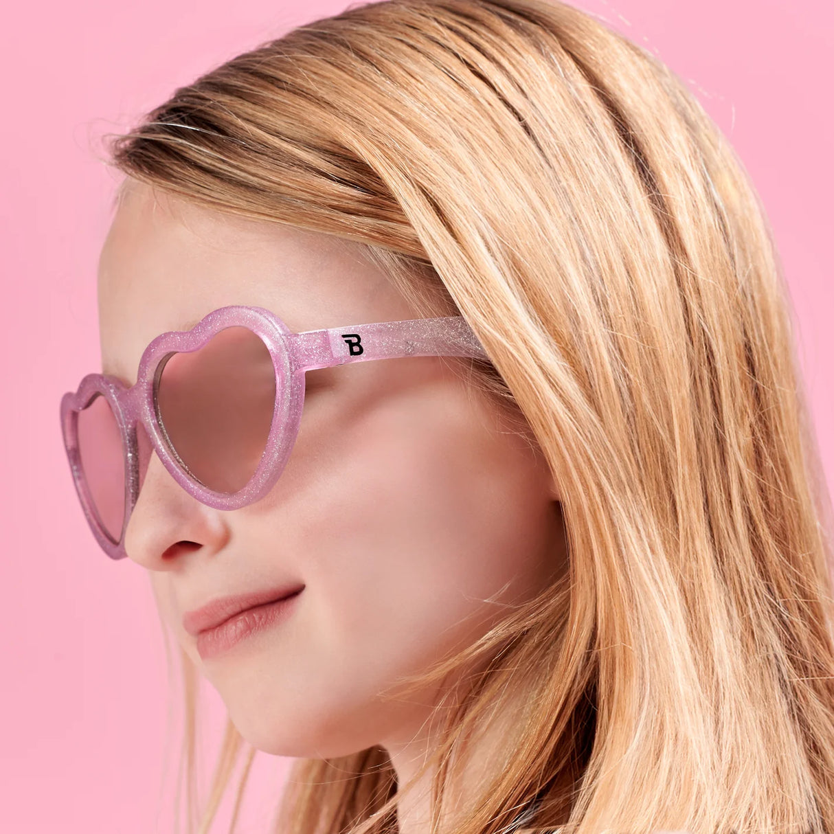 Babiators Non-Polarized Mirrored Heart Sunglasses - Sparkle Squad