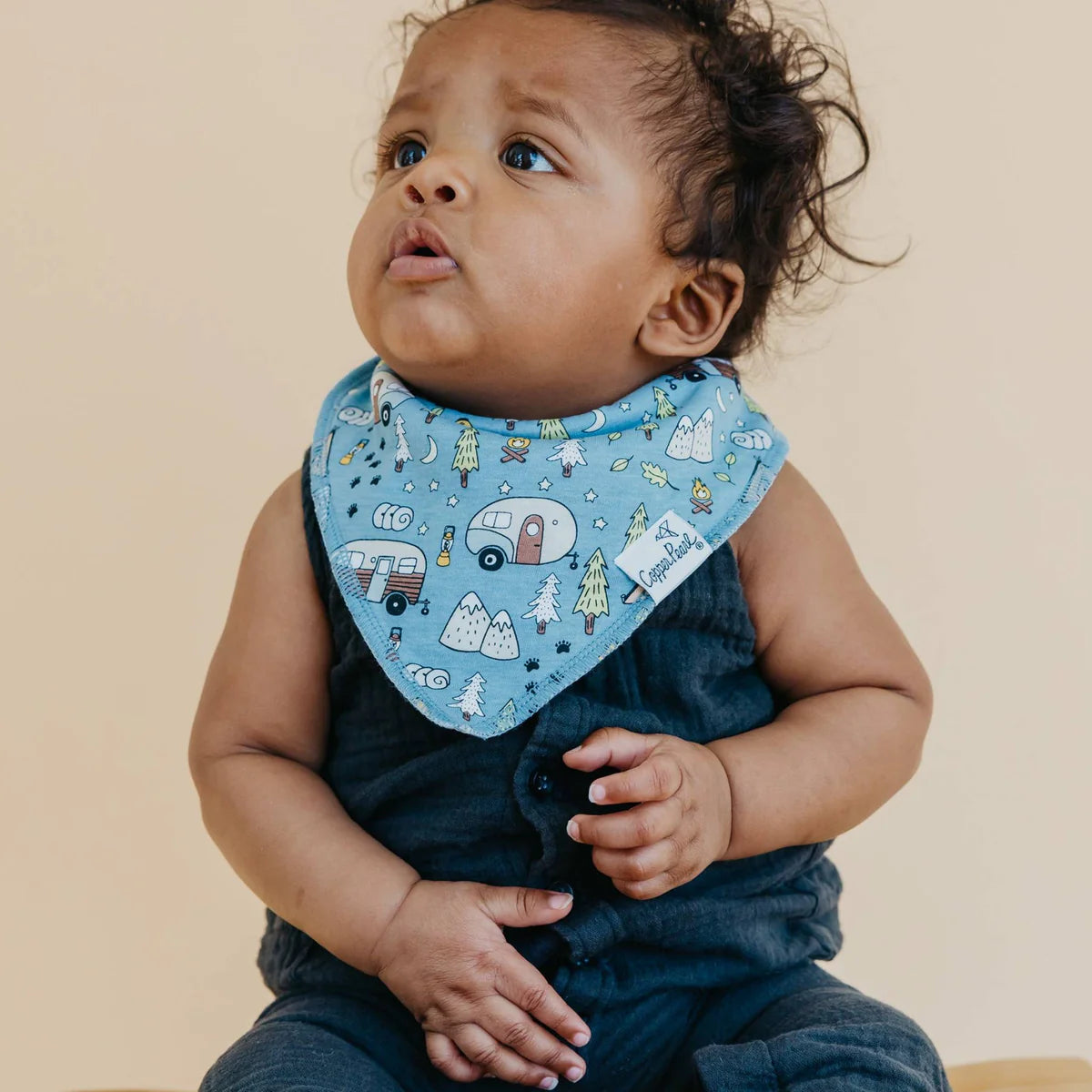 Copper Pearl Baby Bandana Bibs - Bridger
