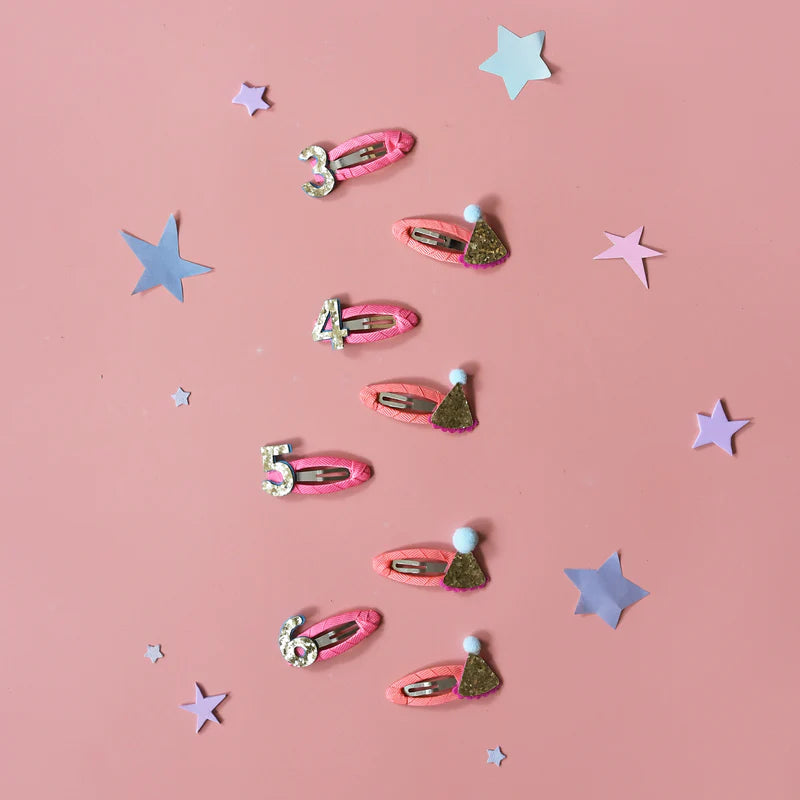Rockahula Birthday Glitter Clips
