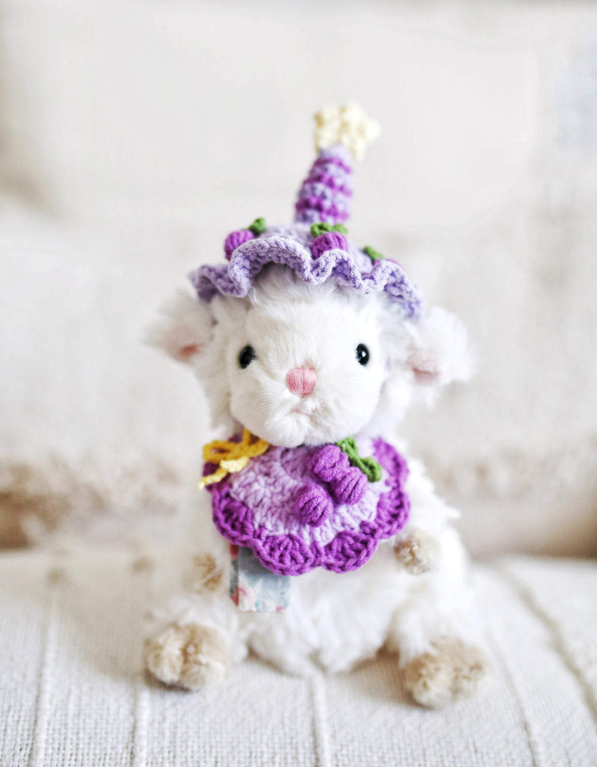 Design & Delight Gifts Crochet Outfit Set - Grape Party 🍇⭐