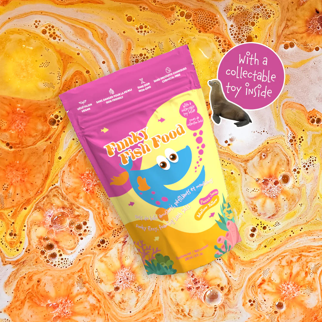 Loot Toy Funky Fish Foods - Mellow Yellow