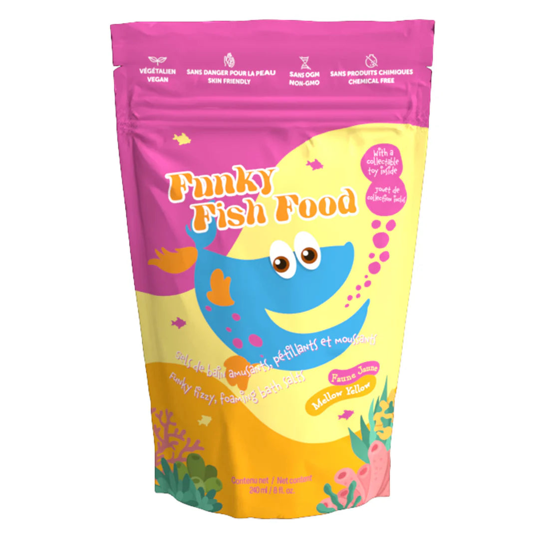 Loot Toy Funky Fish Foods - Mellow Yellow