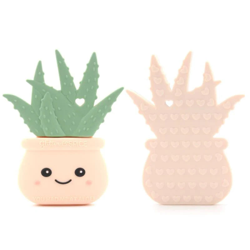 Glitter & Spice Aloe Plant Silicone Teether