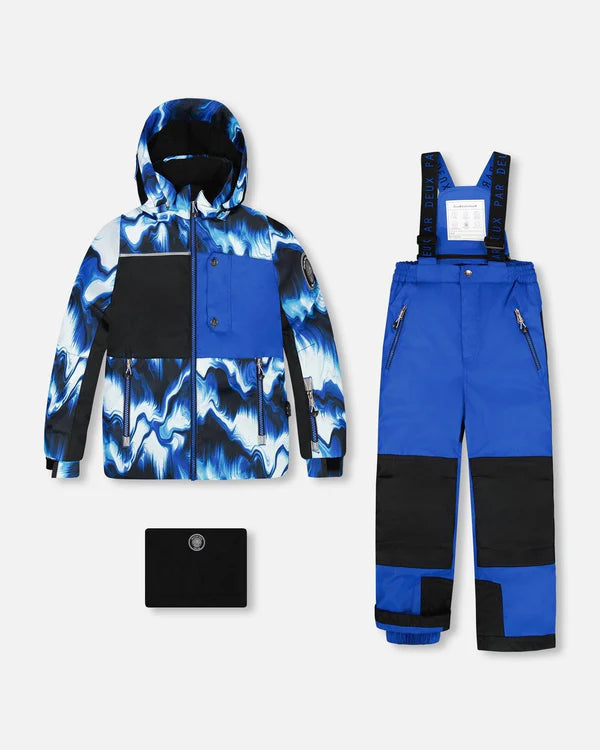 Deux Par Deux Two-Piece Play Snowsuit Blue