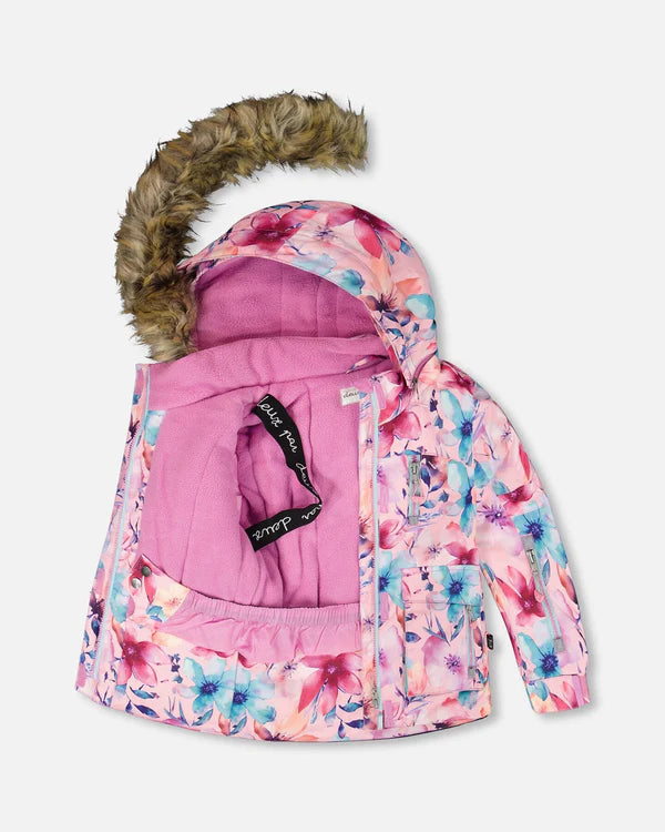 Deux Par Deux Two-Piece Play Snowsuit Turquoise Blue