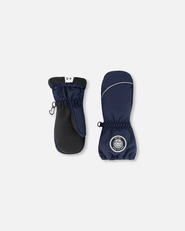 Deux Par Deux Winter Mittens Play Navy Blue