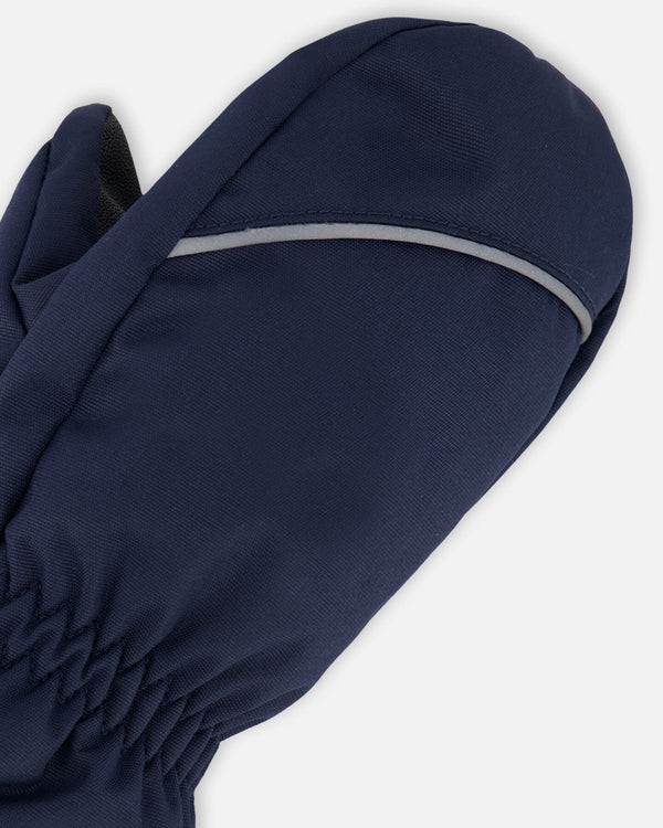 Deux Par Deux Winter Mittens Play Navy Blue