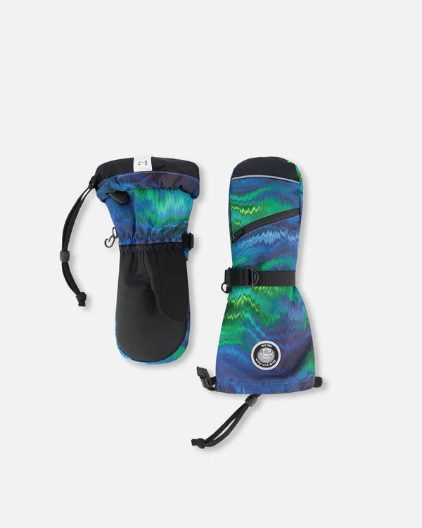 Deux Par Deux Winter Mittens Teknik Aurora Borealis