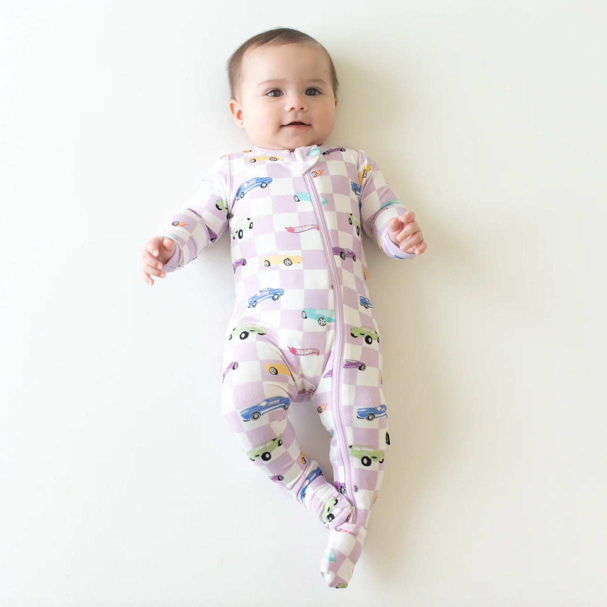 Kyte Baby Zippered Footie - Sparkles and Speed