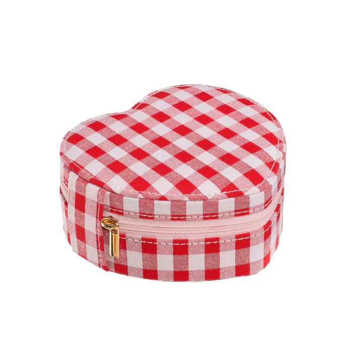 Rockahula Gingham Love Heart Jewellery Box
