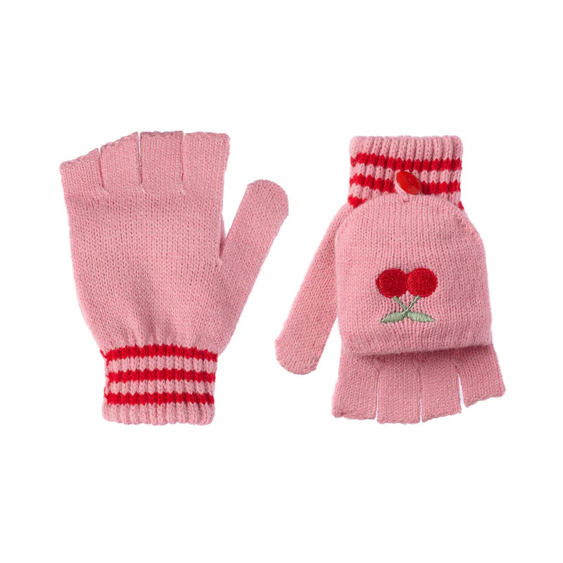 Rockahula Cheerful Cherry Knitted Gloves