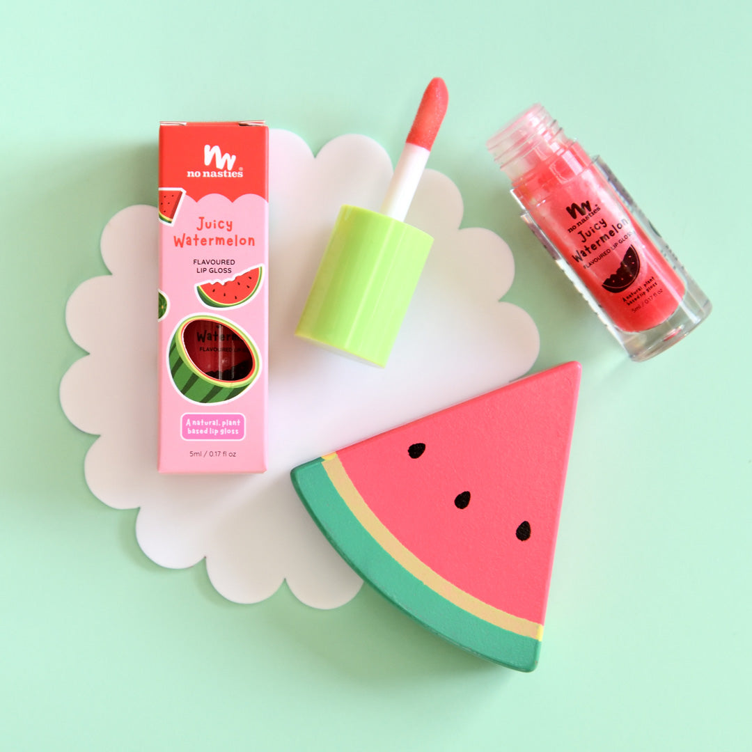 No Nasties Natural Kids Lip Gloss Juicy Watermelon