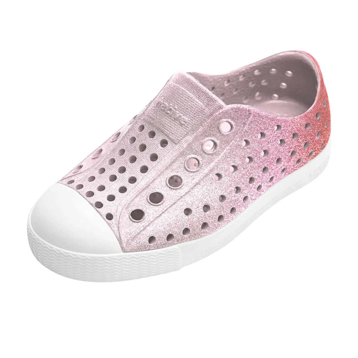 Native Jefferson Bio-Bling™ Shoes - Barely Samba Bling/ Shell White