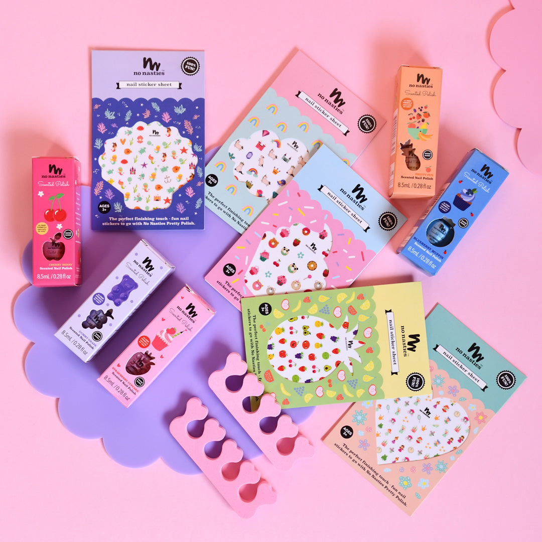 No Nasties Pastel Pink Water-Based Kids Nail Polish