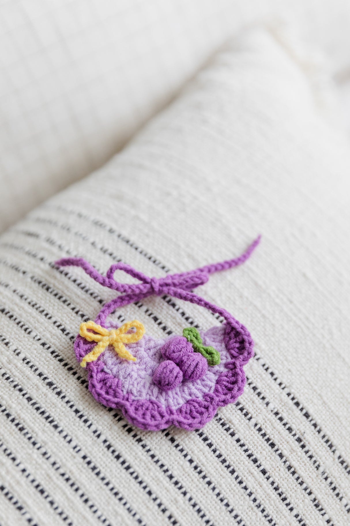 Design & Delight Gifts Crochet Outfit Set - Grape Party 🍇⭐