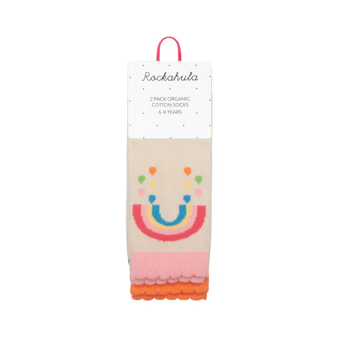 Rockahula Vintage Rainbow and Sun 2 Pack Socks