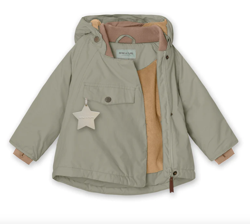 Mini A Ture Wang MATWANG fleece lined winter jacket - Vert