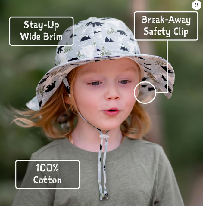 Jan & Jul Kids Cotton Floppy Hats - Bear