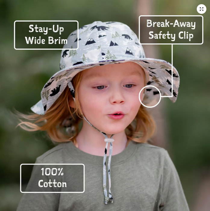 Jan & Jul Kids Cotton Floppy Hats - Blue Whale