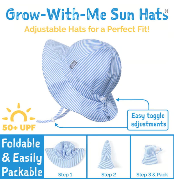 Jan & Jul Kids Cotton Floppy Hats - Blue Whale