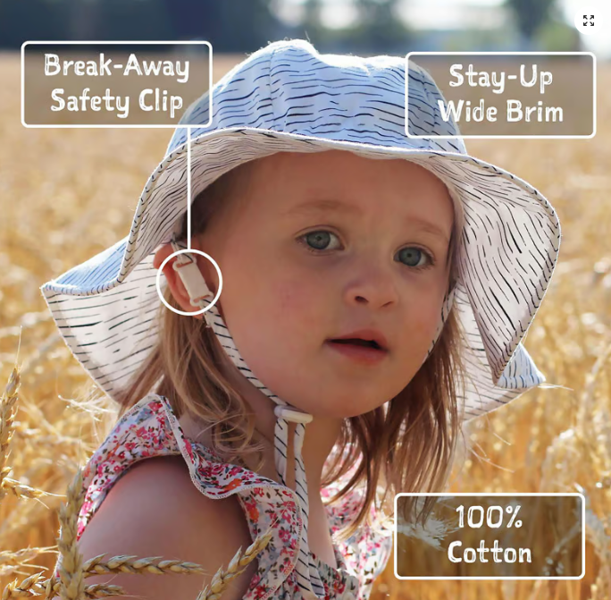 Jan & Jul Kids Cotton Floppy Hats - Cherries