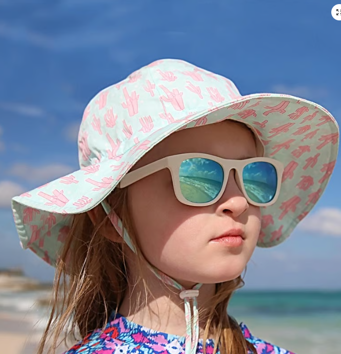 Jan & Jul Kids Cotton Floppy Hats - Coral