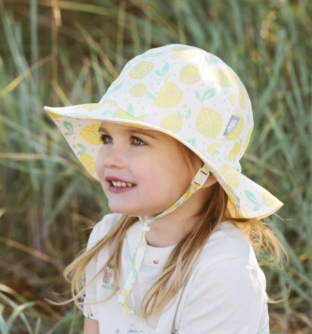 Jan & Jul Kids Cotton Floppy Hats - Lemon Fresh