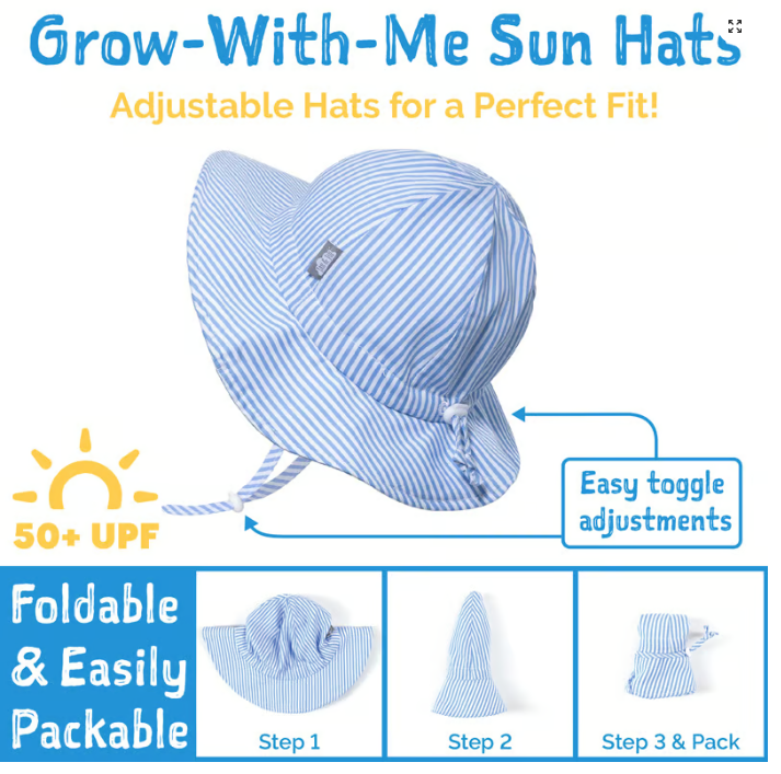 Jan & Jul Kids Cotton Floppy Hats - Lemon Fresh