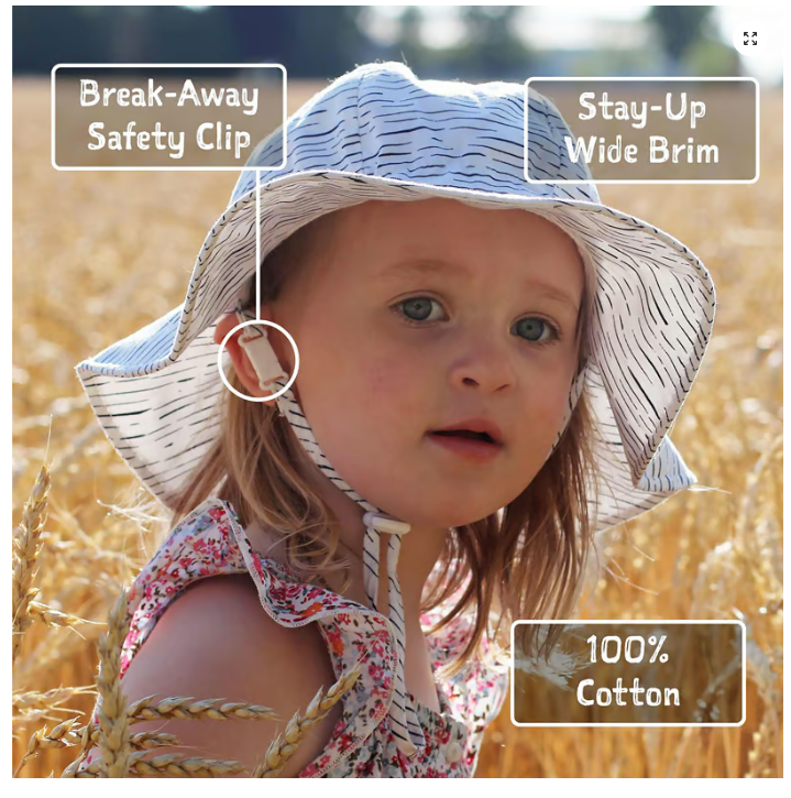 Jan & Jul Kids Cotton Floppy Hats - Lemon Fresh