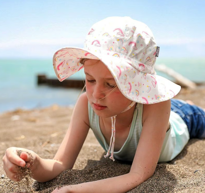 Jan & Jul Kids Cotton Floppy Hats - Rainbow