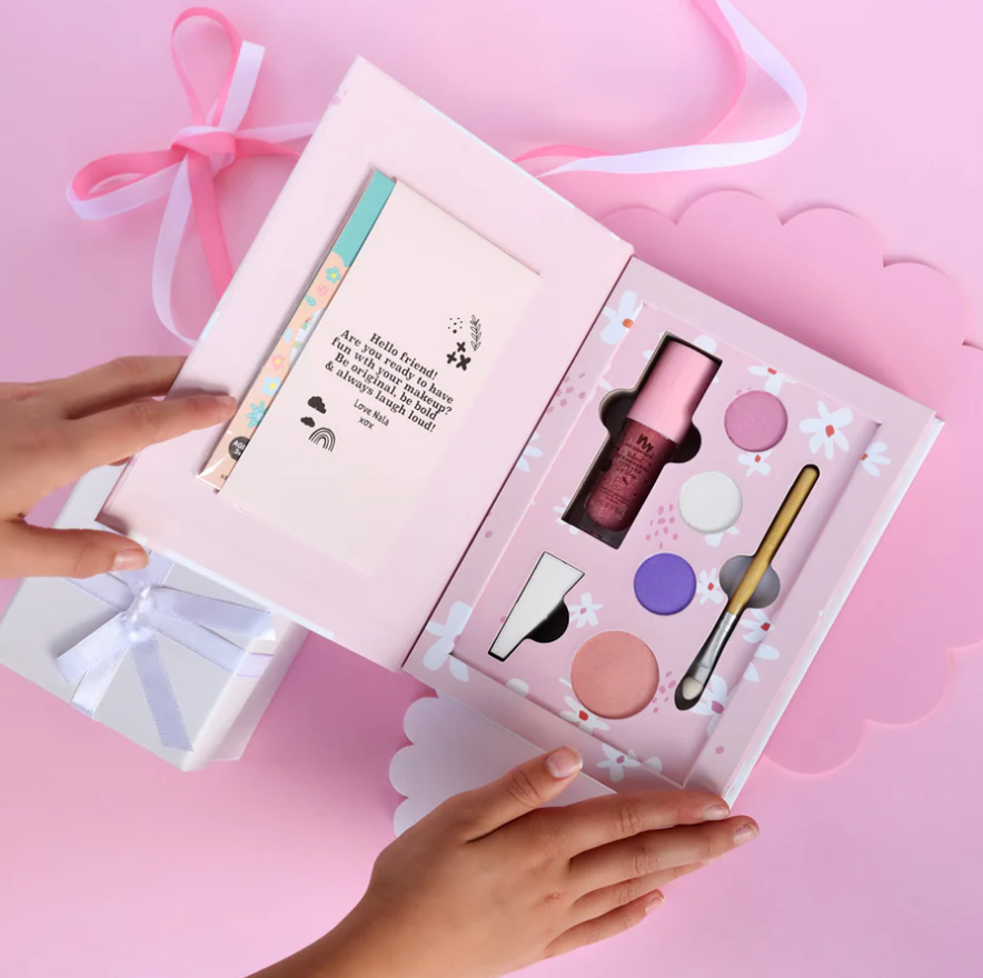 No Nasties Nala Pink Natural Pressed Powder Kids Makeup Palette Kit