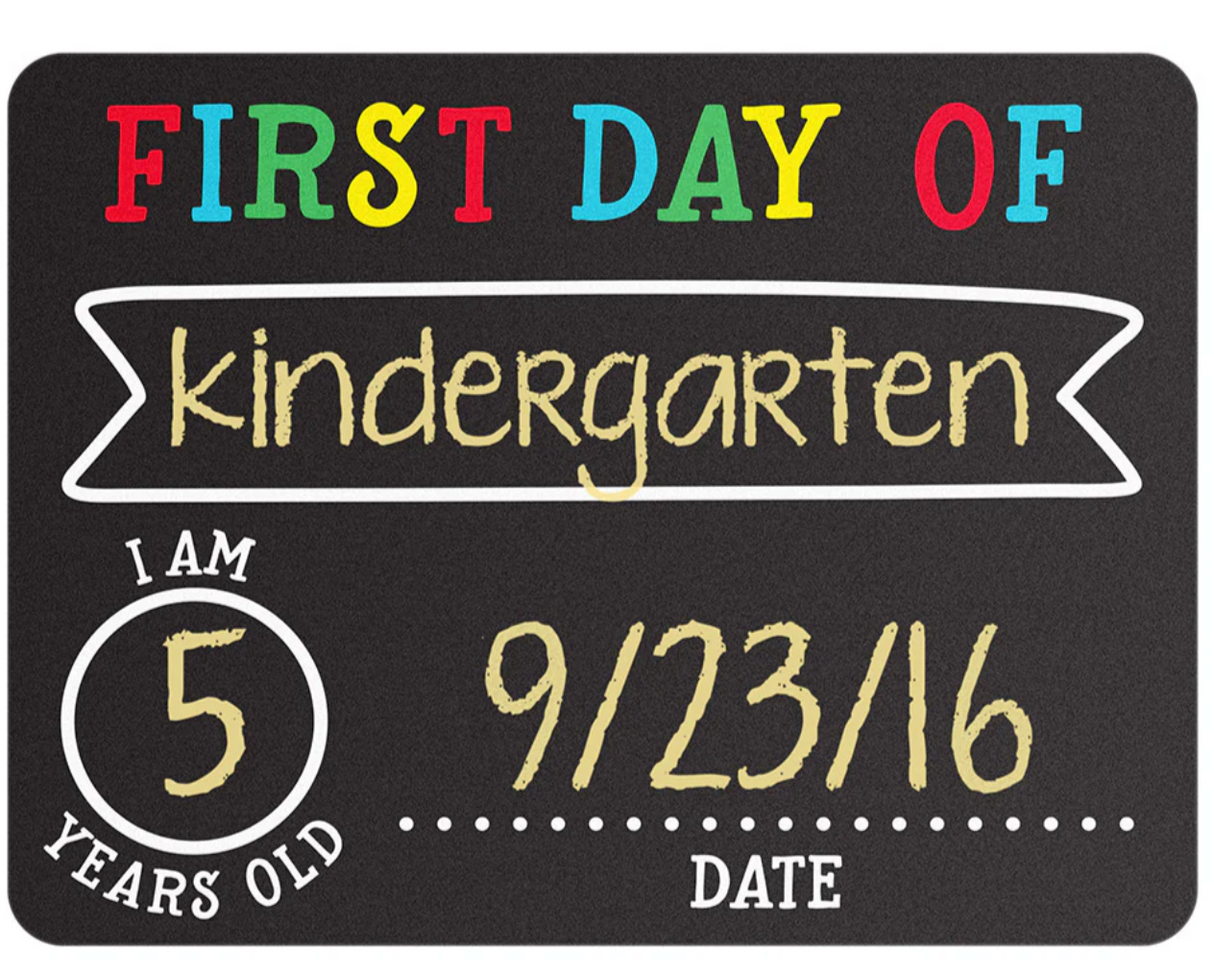 pearhead first&last day chalk sign